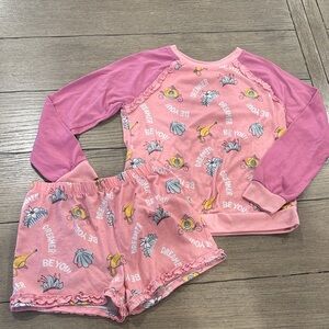 Disney Princess Pajama Set with Character Prints